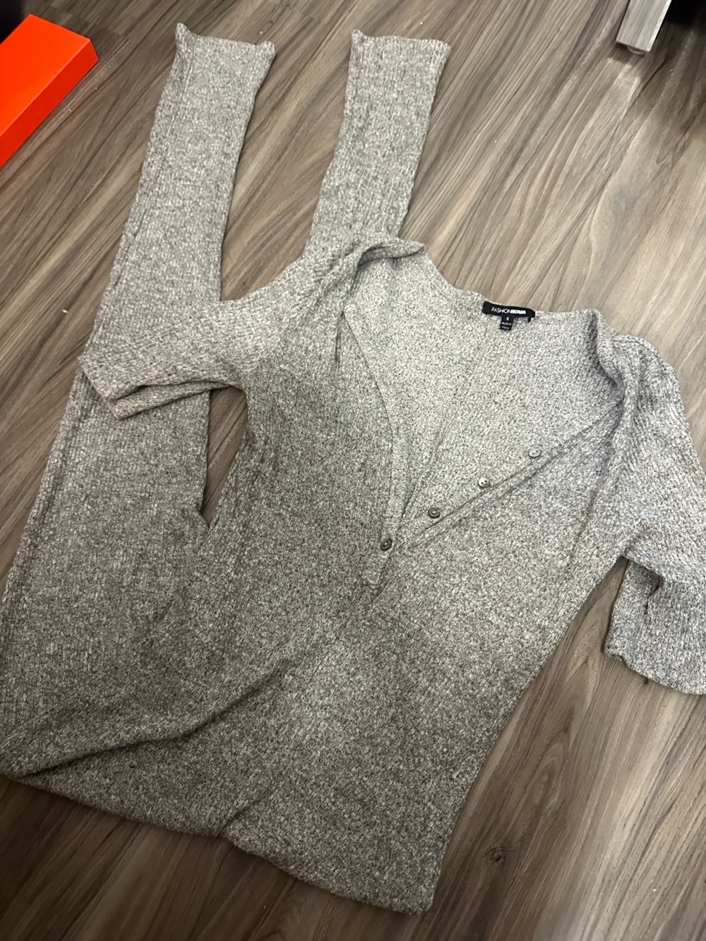 Ribbed Gray lounge jumpsuit